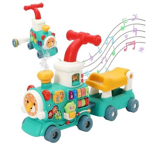 Baby Walker Train – Trotteur Musical 5 en 1 Vert - Bibi-Irn