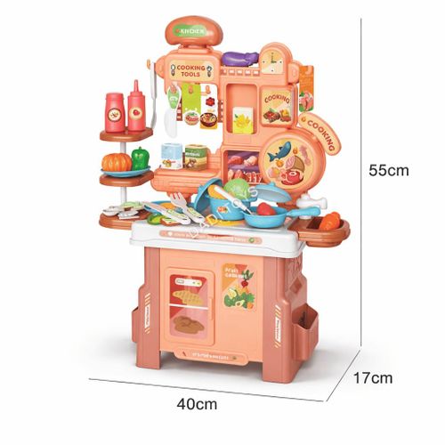 Cuisine Jouet Enfant 46PCS Kitchen Counter – Cuisine Interactive Complète