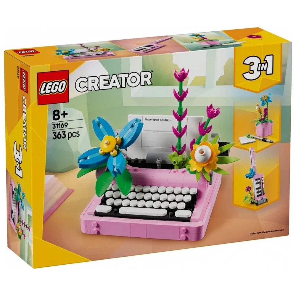 LEGO® Creator 3-en-1 31169 - La Machine à Écrire Fleurie