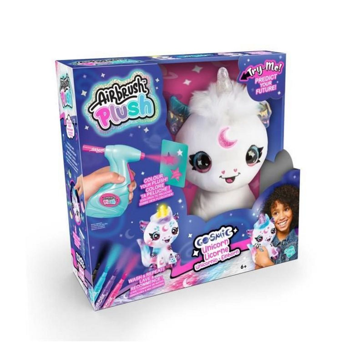 Peluche interactive licorne cosmique Airbrush Plush