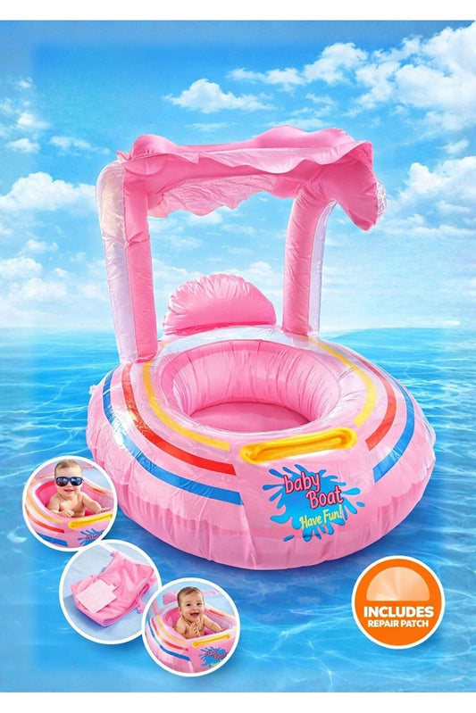 Bouée gonflable Baby Float avec pare-soleil (0 à 3 ans)