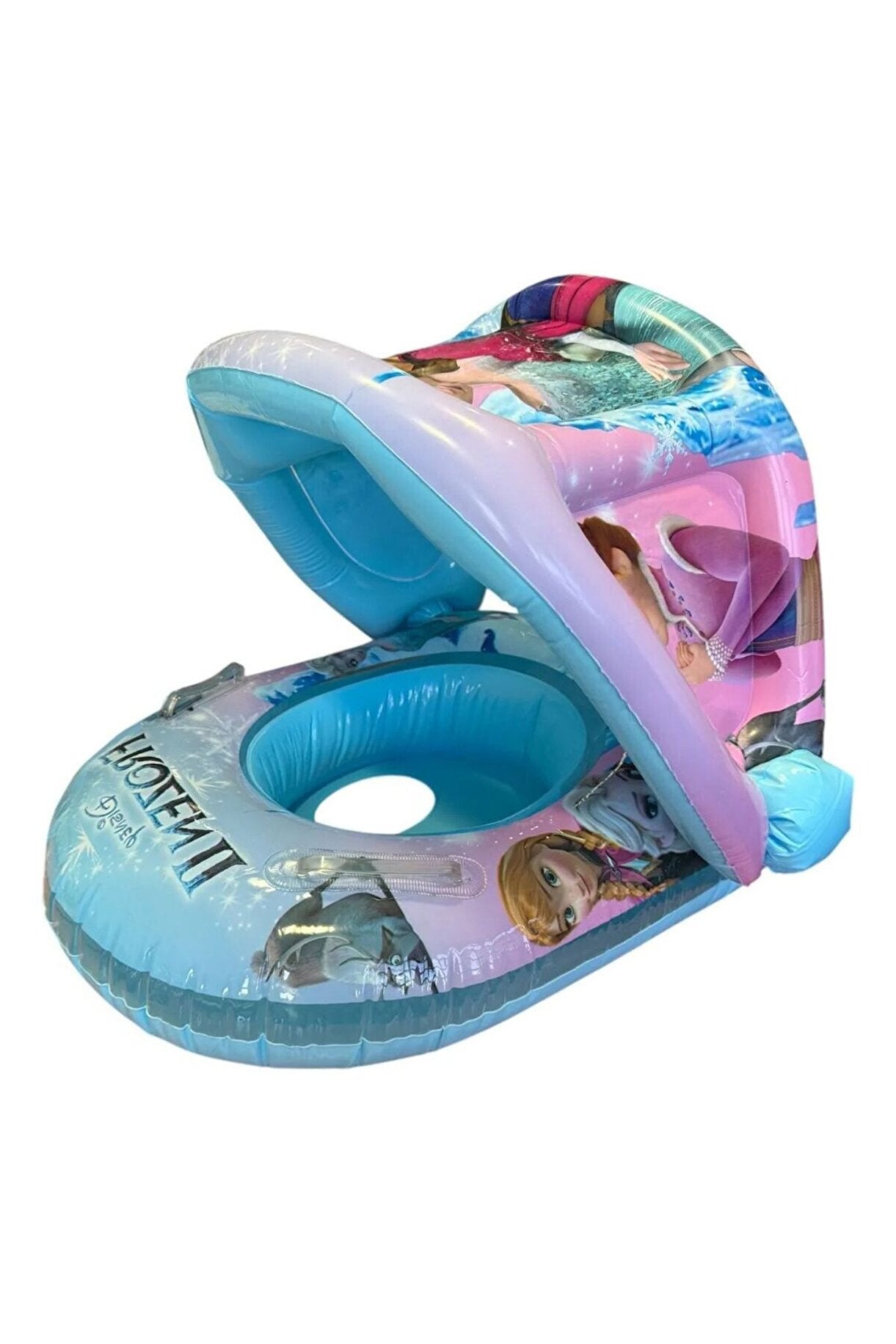 Bouée Gonflable Bébé Heribom avec Capote – Thème Frozen (0-3 ans)