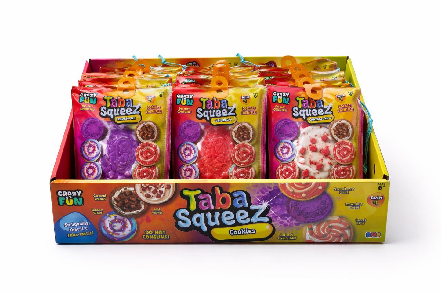 Taba Squeez Cookies – 1 Squishy Gourmand (Modèle Aléatoire)