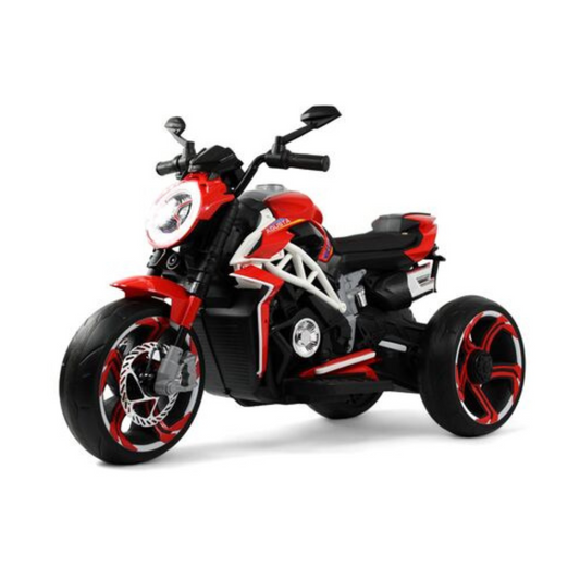 Moto électrique à 3 roues pour enfant – Avec lumières, sons & Bluetooth