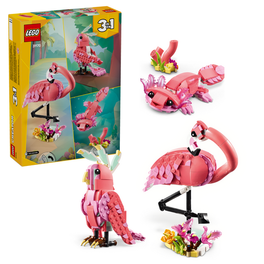 LEGO® Creator 3-en-1 : Animaux sauvages – Le Flamant Rose