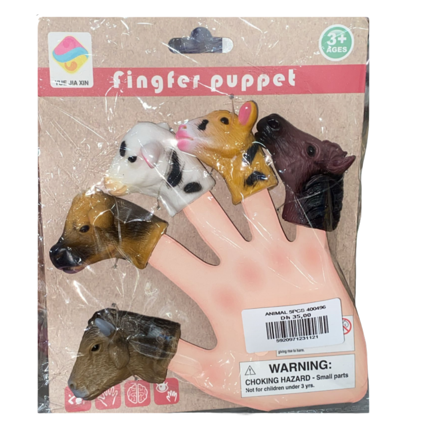 Finger Puppets Animaux – Set de 5 Marionnettes pour Enfants