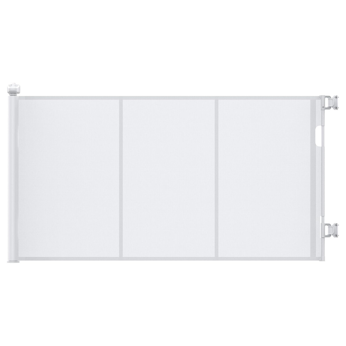Barrière d’escalier rétractable blanche 140 cm – 86 cm
