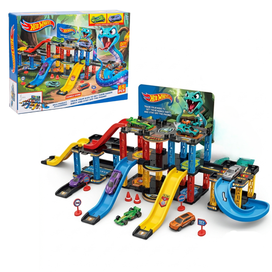 Hot Wheels – Parking Circuit Serpent 65 pcs