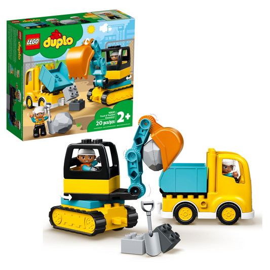 LEGO® DUPLO® – Le camion et la pelleteuse