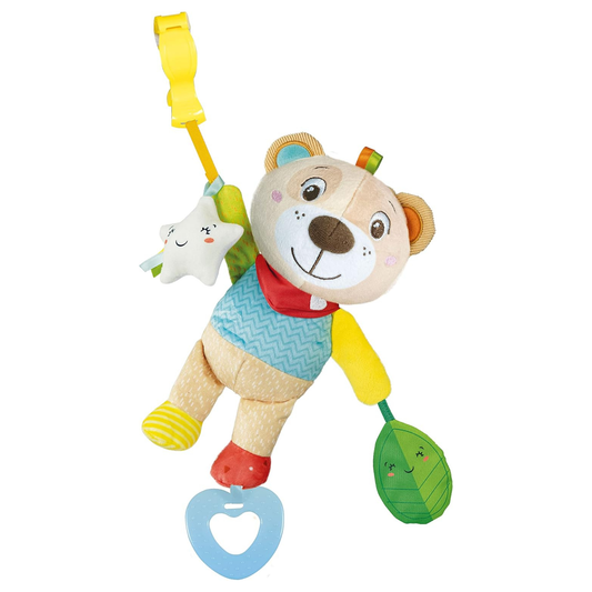 Peluche Clip & Go Ourson Hochet - Clementoni