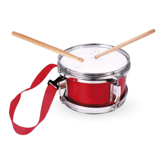 Tambour Métallique Rouge – Grand Modèle