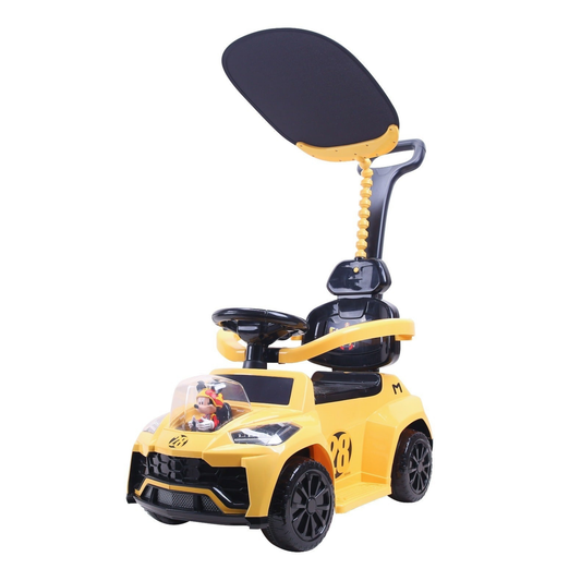 Porteur Voiture 3 en 1 Multifonction avec Capote et Musique
