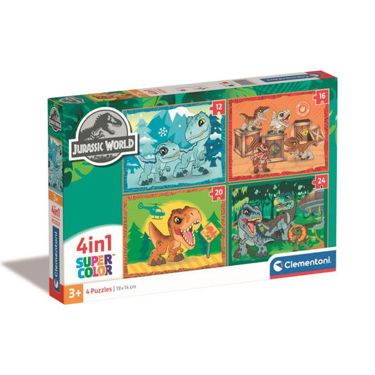 Puzzle 4 en 1 – Jurassic World – Clementoni