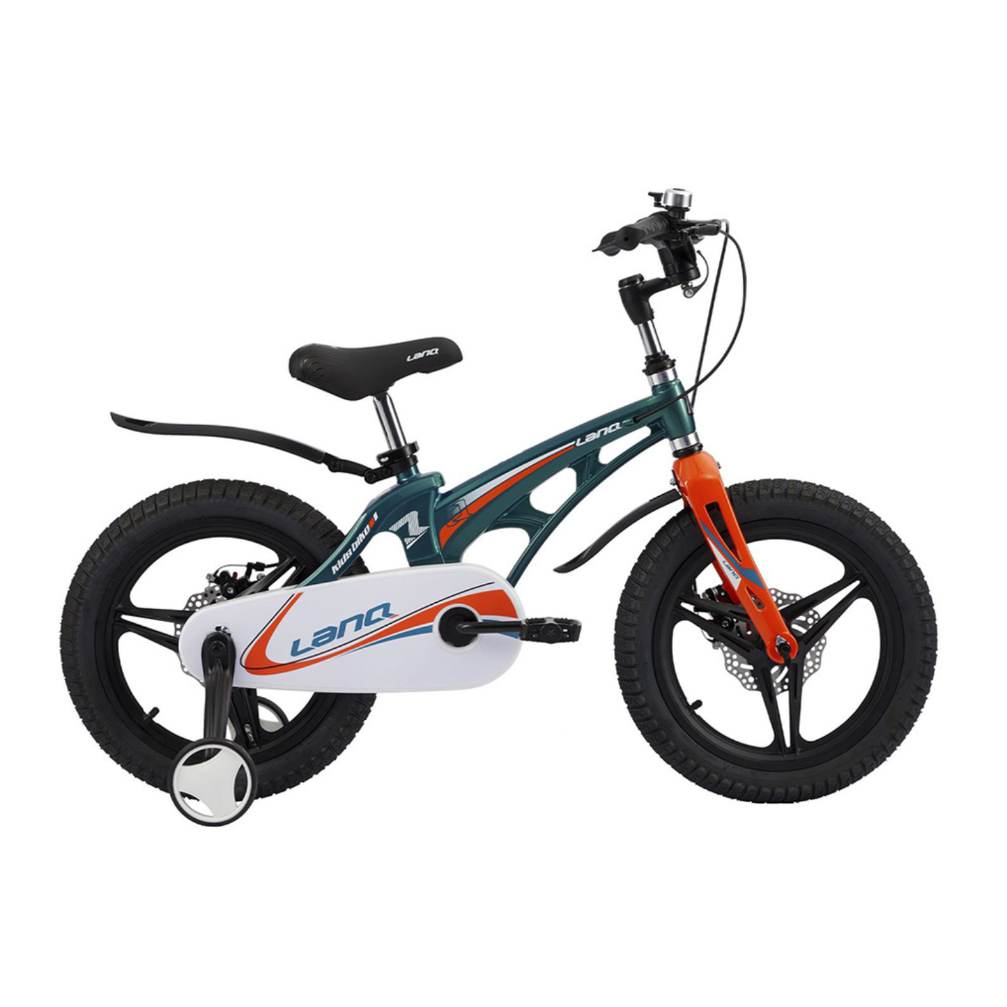 Lanq FD 16 pouce Vert avec Roues de Sécurité – Vélo Enfant 4 à 7 Ans