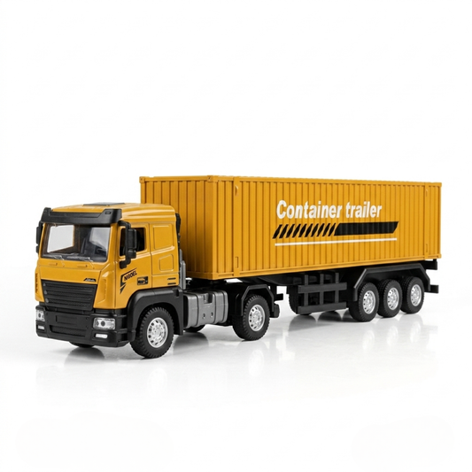 Camion Porte-Conteneur Jaune – Container Trailer – Alliage 1:32