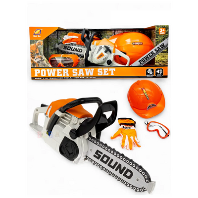 Scie à Chaîne Jouet avec Accessoires – Kit du Petit Bricoleur