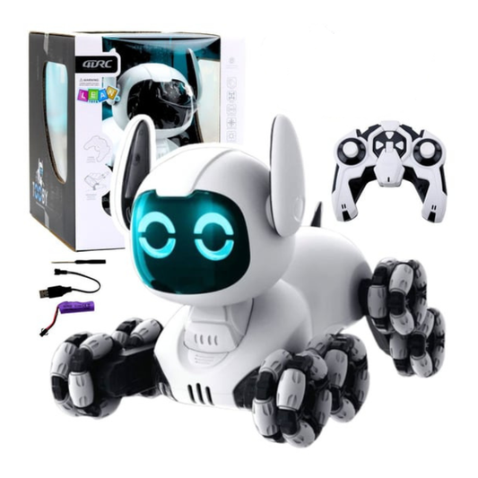 Chien robot télécommandé TOOBY RC – Interactif 4x4 – Lumières & sons