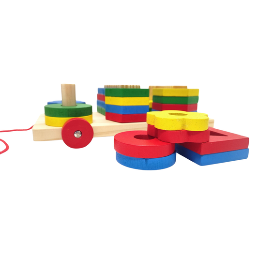 Trieur en Bois à Roulettes – Jouet Éducatif pour Enfants