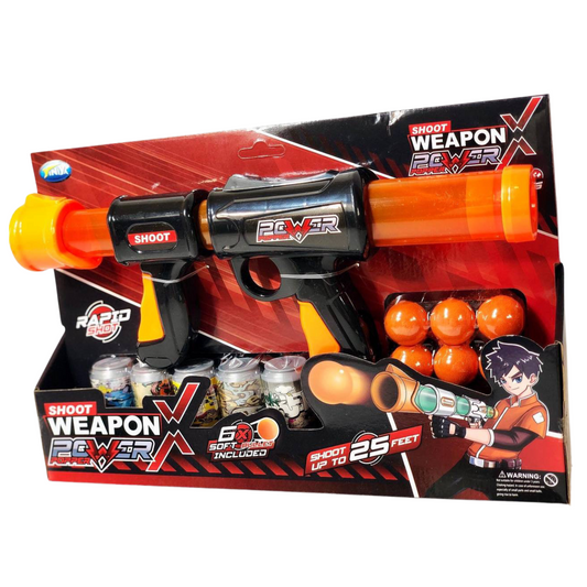 Fusil à Pompe pour Enfants avec Cibles et Balles Mousse