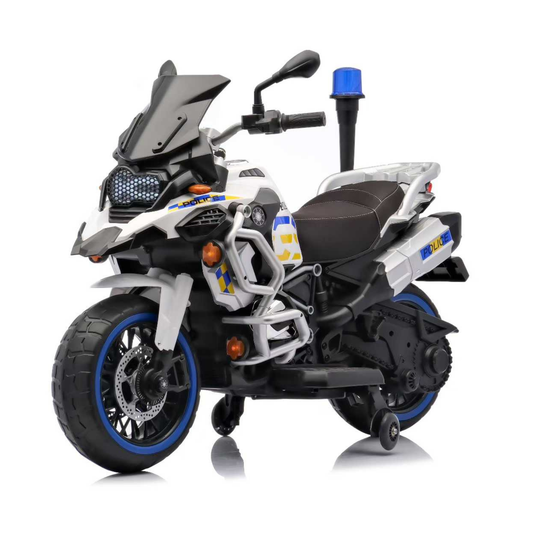 Moto Électrique Enfant Style Police GS 12V – Roues Stabilisatrices