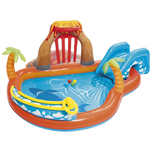 Aire de jeux gonflable Lagoon avec toboggan et pulvérisateur – Bestway 53069