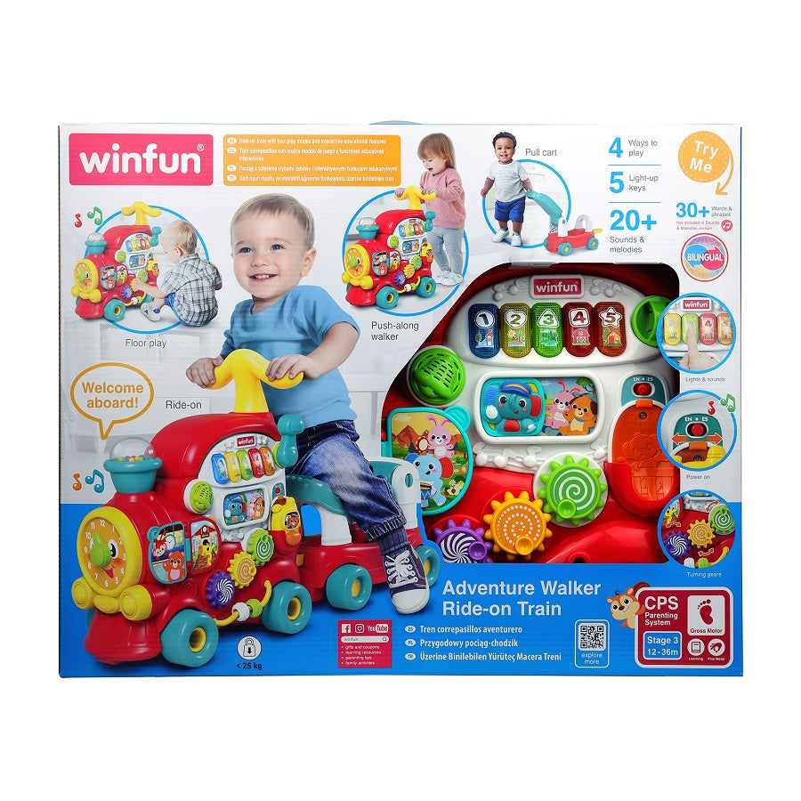 Train Trotteur d’Aventure 4 en 1 – Winfun (12M+)