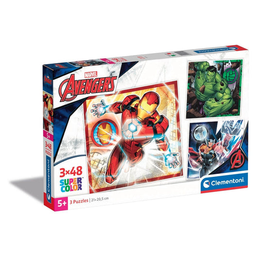 Puzzle Marvel Avengers – 3×48 pièces – Clementoni