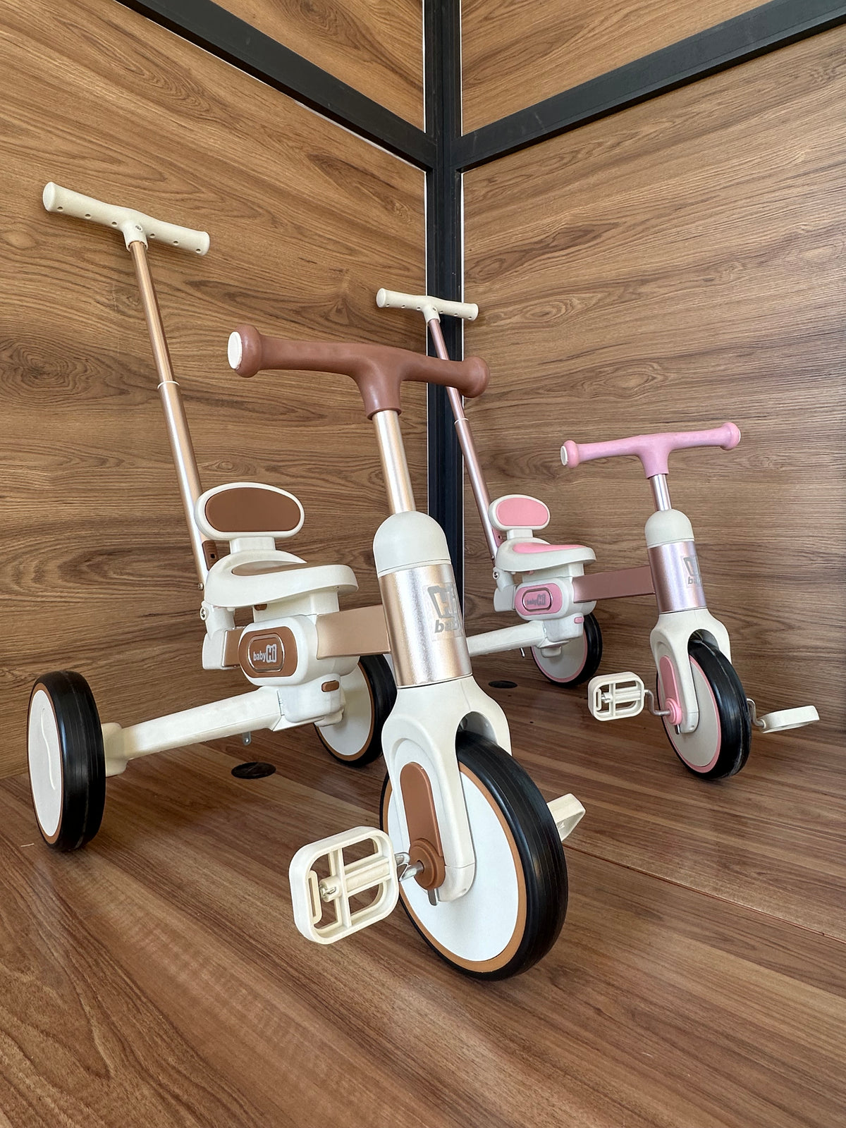 Draisienne Évolutive pour Enfant avec Canne Parentale