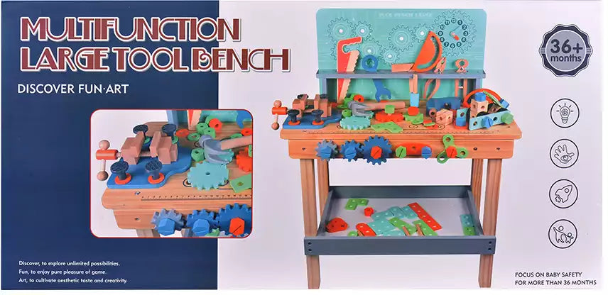 Grand Atelier de Bricolage Enfant 88 Pièces