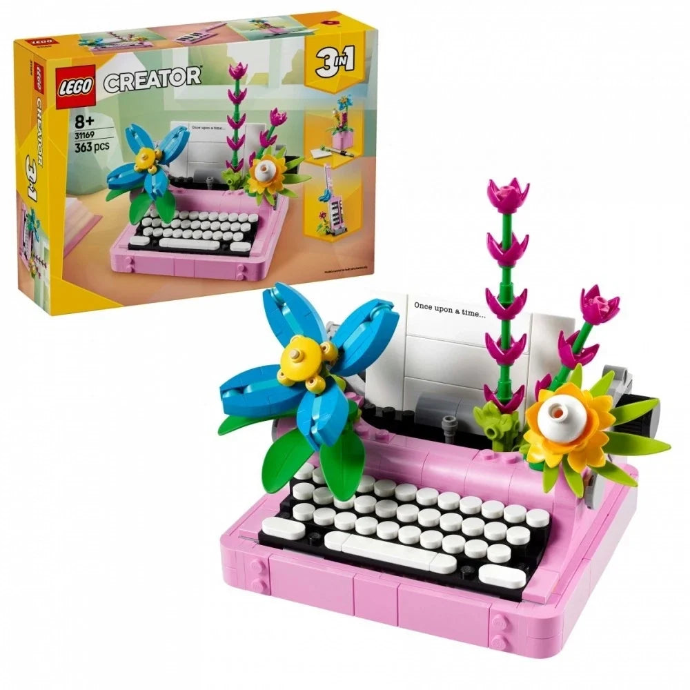 LEGO® Creator 3-en-1 31169 - La Machine à Écrire Fleurie