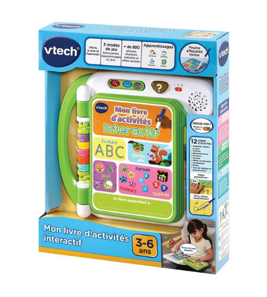 Mon Livre d’Activités Interactif : Apprentissage Ludique et Nomade - Vtech