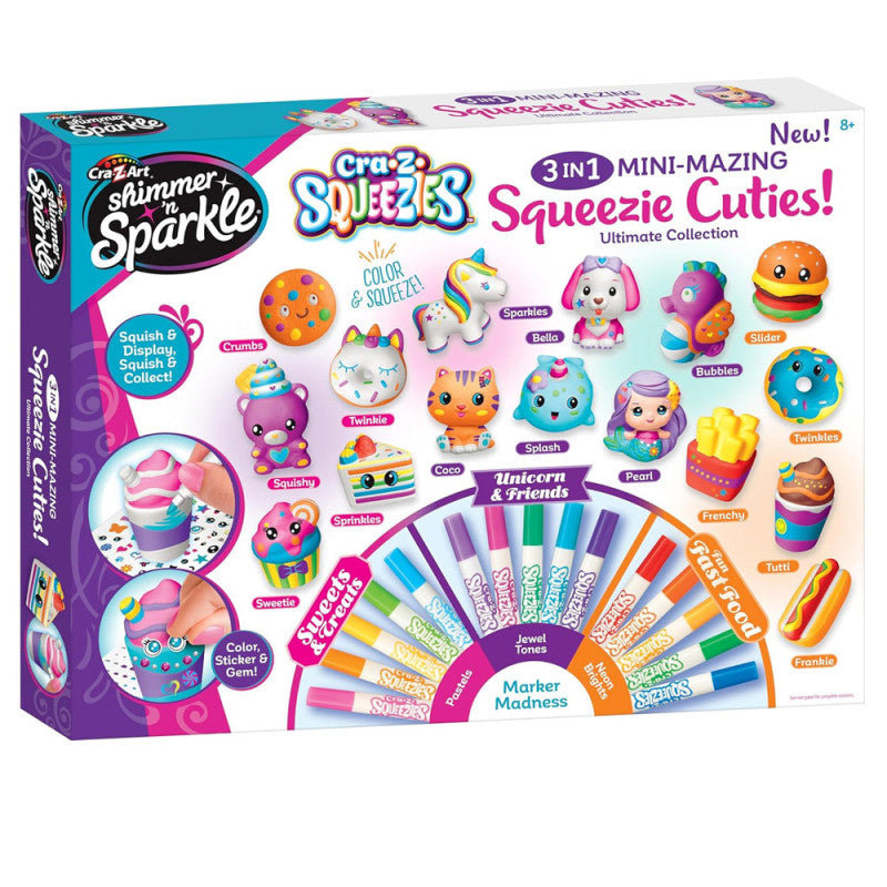 Mini-Mazing Squeezie Cuties 3 en 1 – Cra-Z-Art Shimmer’n Sparkle