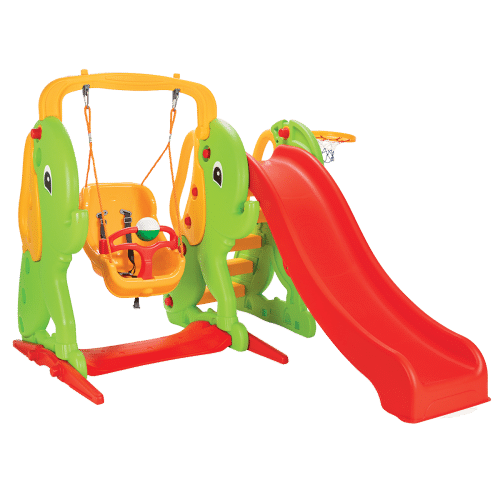 Balançoire et toboggan en forme d’éléphant – Pilsan