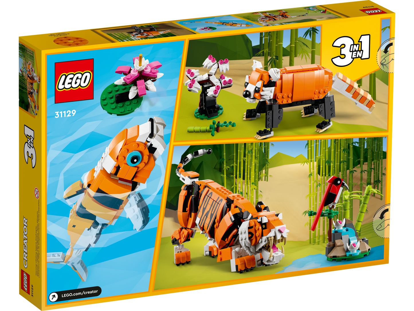 LEGO® Creator 3-en-1 – Sa Majesté le Tigre