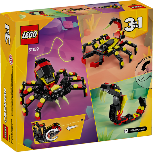 LEGO® Creator 3-en-1 – Animaux Sauvages : L’Araignée Surprenante