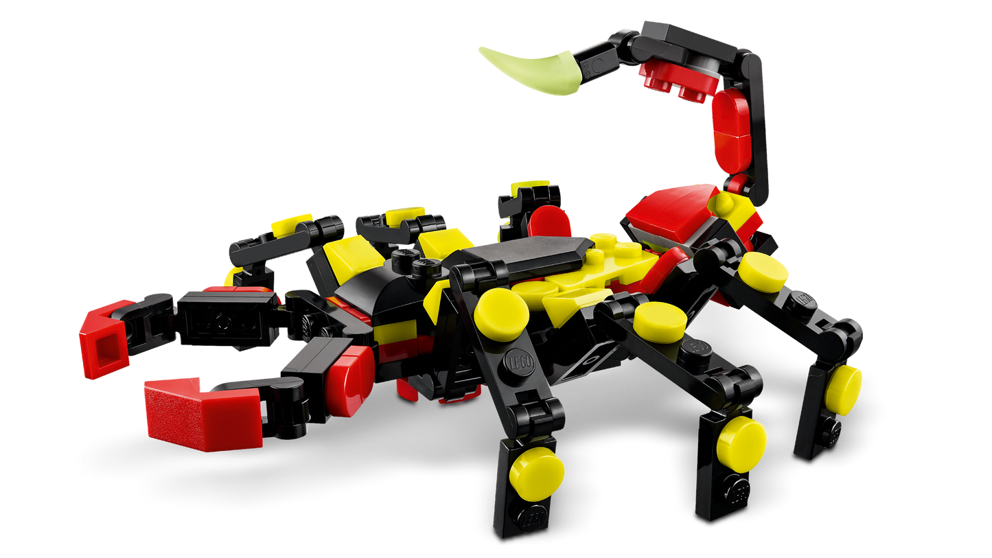 LEGO® Creator 3-en-1 – Animaux Sauvages : L’Araignée Surprenante