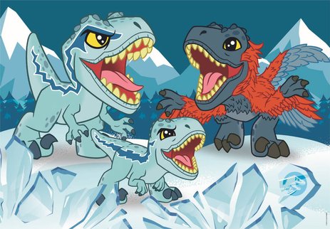 Jurassic World – Puzzle 2x20 Pièces – L'aventure préhistorique à assembler