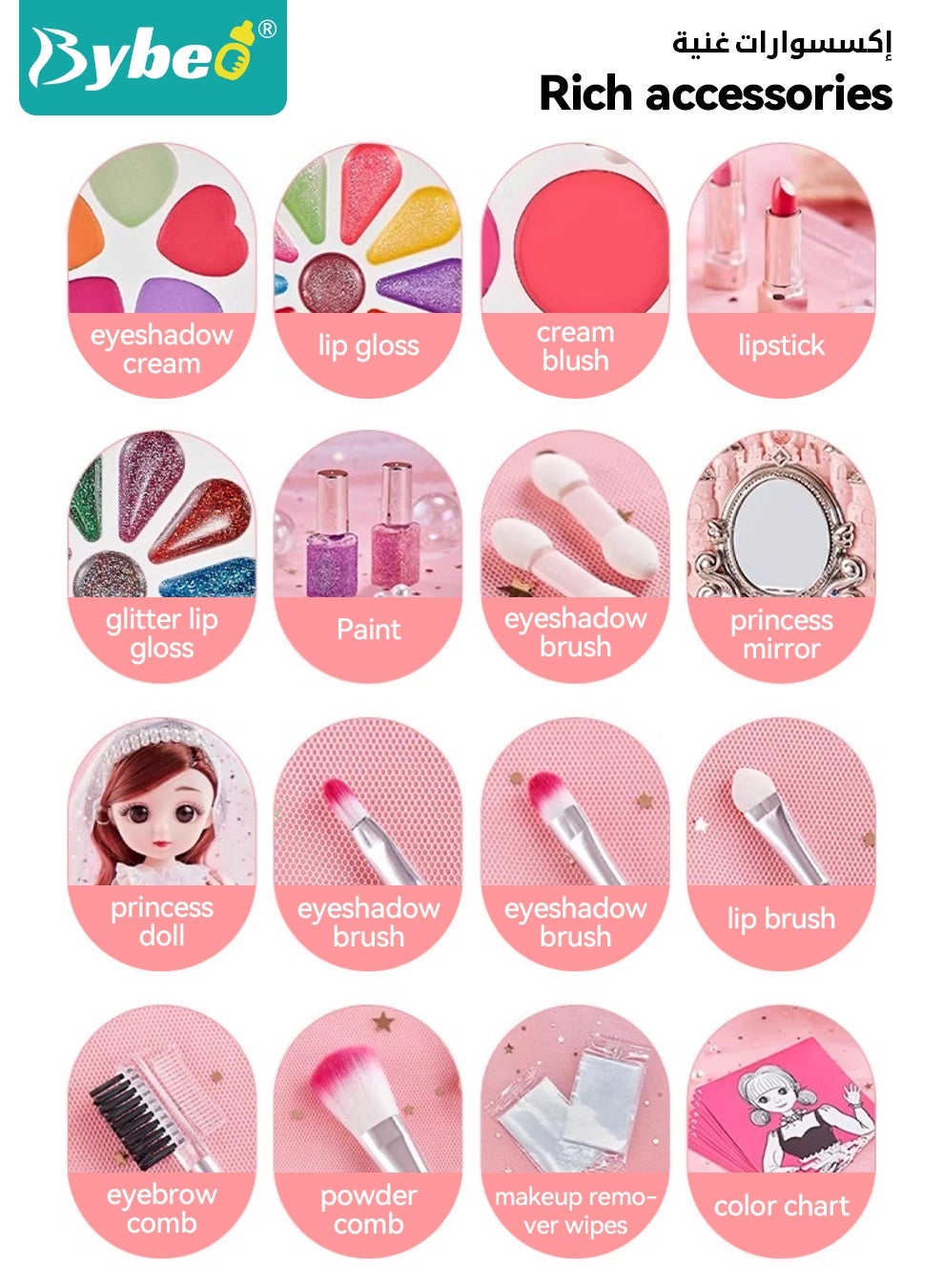 Coiffeuse Carrosse de Princesse avec Miroir et Maquillage – Cute Beauty