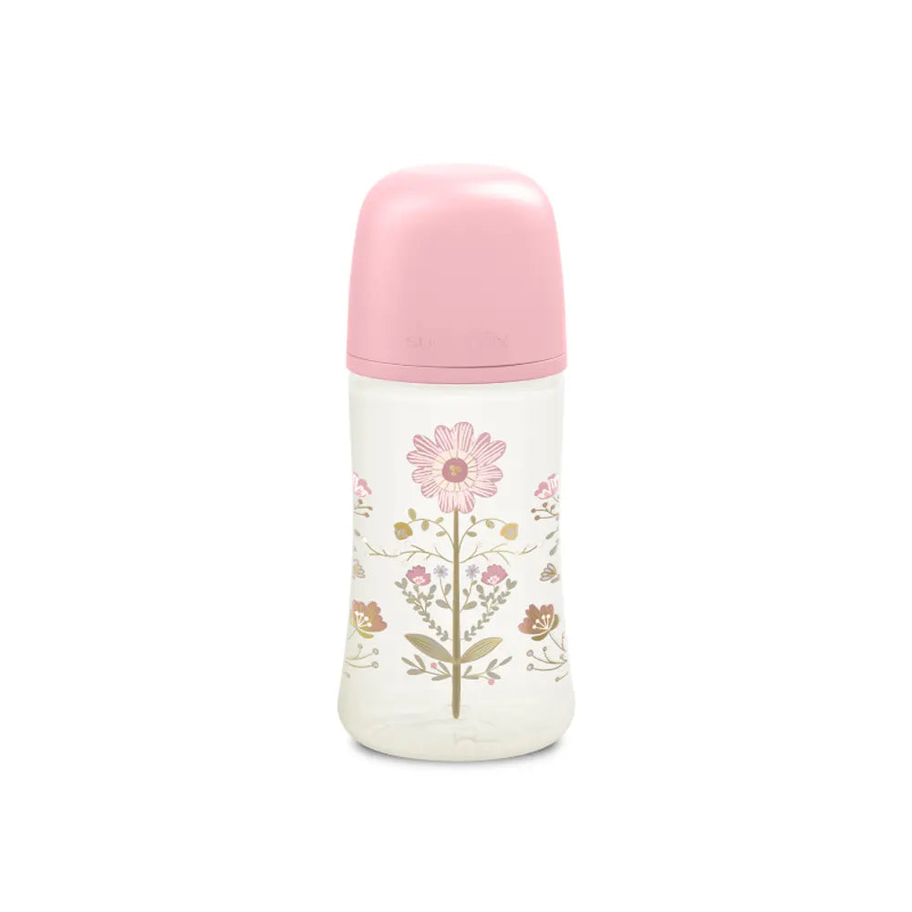 Biberon Premium Gold Tétine SX PRO 270 ml Rose - Suavinex
