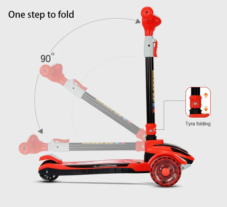 Trottinette à 3 Roues pour Enfants - KiScooter