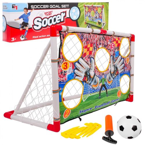 Cage de Foot avec Cible – Ballon & Gonfleur Inclus