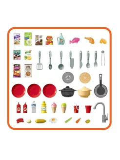 Cuisine jouet pour enfants avec eau et vapeur