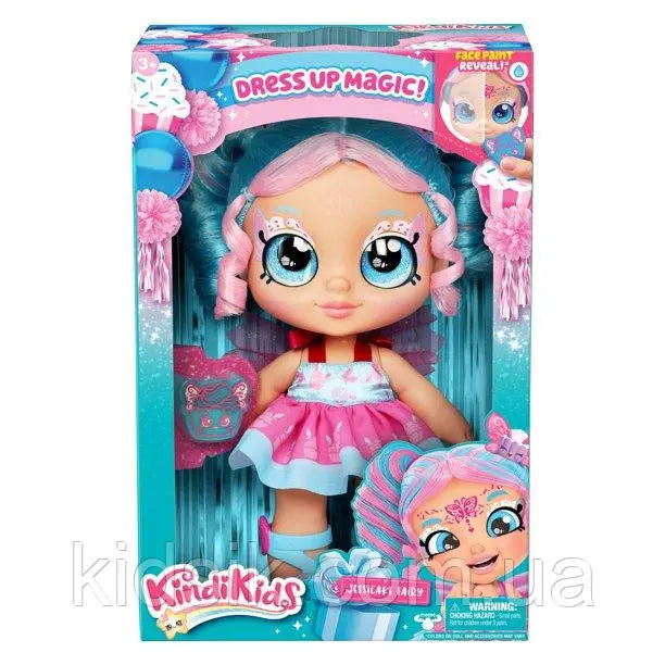 Kindi Kids Dress Jessicake Fairy – Poupée avec maquillage magique
