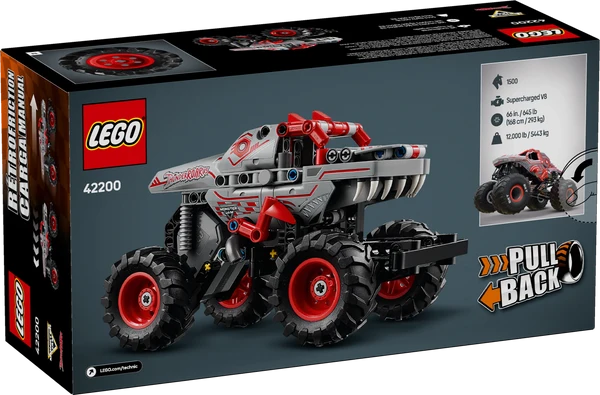 LEGO® Technic 42200 - Monster Jam® ThunderROARus™ à Rétrofriction