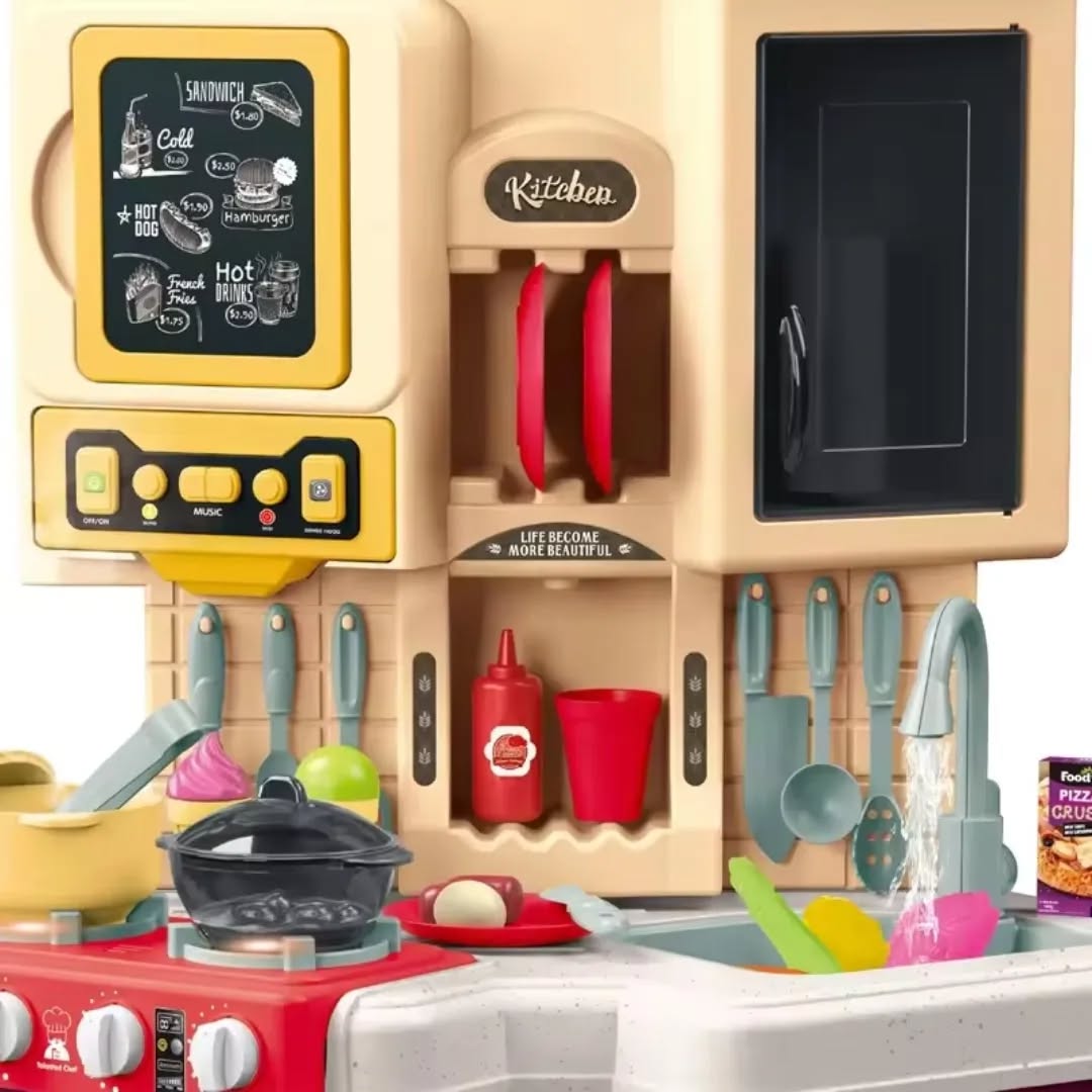 Cuisine jouet pour enfants avec eau et vapeur
