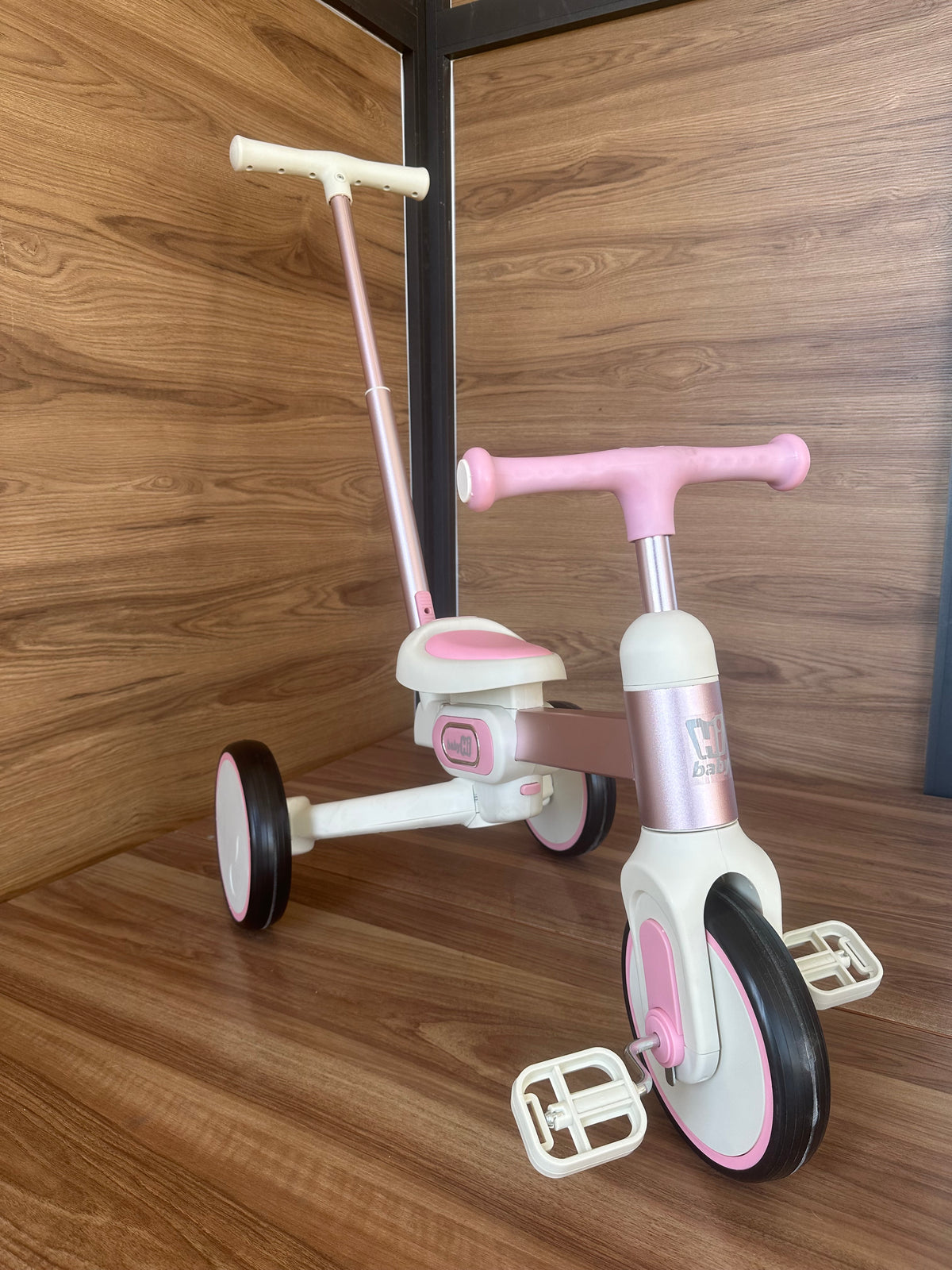 Draisienne Évolutive pour Enfant avec Canne Parentale