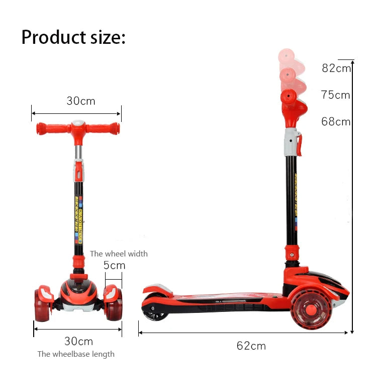 Trottinette à 3 Roues pour Enfants - KiScooter
