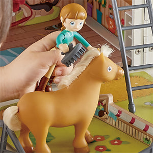 Hape Ranch Pony Club – Maison de Poupée avec Écurie Dépliable