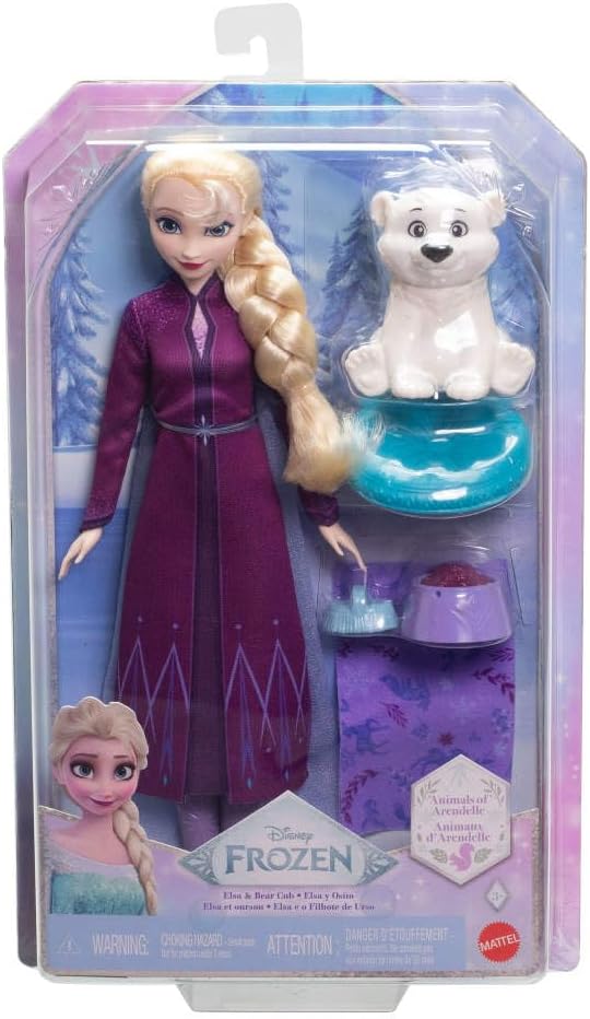 Poupée Elsa avec Ourson Polaire – Disney Frozen – Mattel