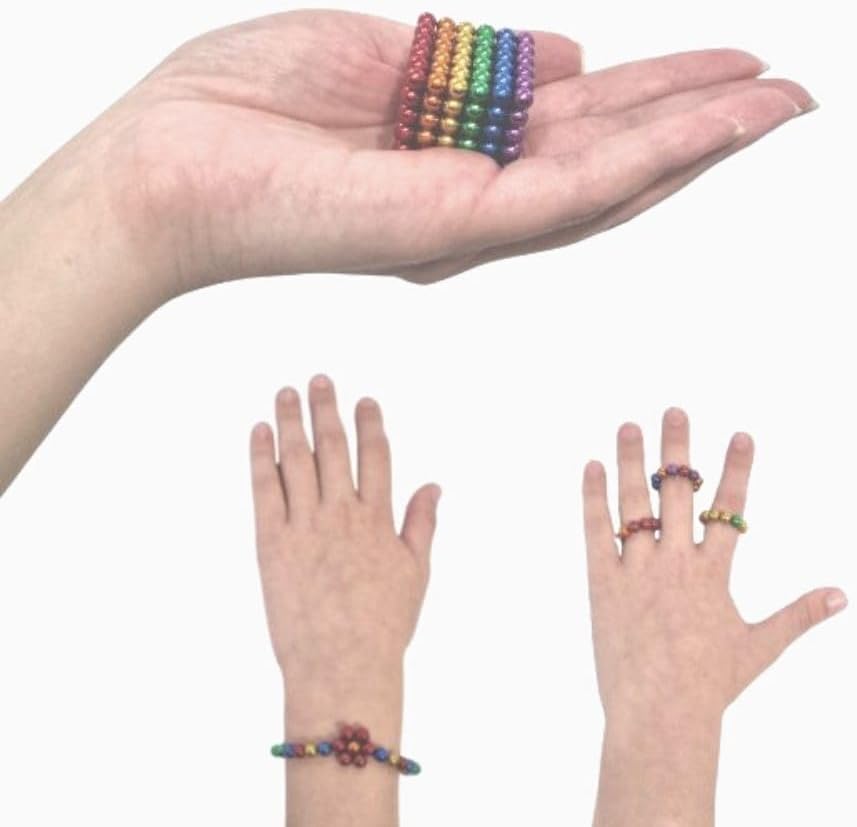 Magnetic Rainbow Balls – 216 Pièces (5 mm)